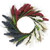 4th of July Independence Day Wreath White Red Blue Rice Ear Wreath Patriotic Decorations Memorial Day Flag Day Veterans Day