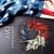 4th of July Independence Day Wreath White Red Blue Rice Ear Wreath Patriotic Decorations Memorial Day Flag Day Veterans Day