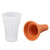 Slushie Maker Cup Quick Frozen 150ml Large Capacity Drink Making with Cover for Summer Orange