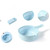 12 in 1 Multifunctional Vegetable Cutter Household Potato Chopper Radish Grater for Kitchen Blue
