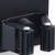 Wall Mounted Mop Clip Stainless Steel Punch Free Glue Installation Multifunction Mop Broom Holder for Bathroom Toilet Large Squares, Black