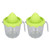 2Pcs Citrus Orange Juicer Lemon Manual Hand Squeezer PP Multi Function for Household Green