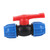 4Pcs PE Straight Ball Valve Shutoff Valve Home Garden Pipeline Fittings Accessories1in