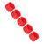 200Pcs Red Poultry Leg Clip Ring Pigeons Identify No Word Marking Ring Training Tool8mm Red No Word Ring