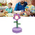 Table Lamp Cute Flower Night Light Portable Desk Lamp Decorative for Office Dorm Decor Purple