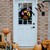 Halloween Witch Film Door Sign Front Door Wooden Hanging Sign for Halloween Home Outdoor Wall Decor