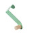 Over The Door Hooks Strong Load Bearing Capacity Space Saving Metal Door Hanger Hooks with Wooden Hook for Coat Hat Bag Nordic Green