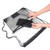 Portable Clear Drawstring Bag PVC Drawstring Backpack with Front Zipper Mesh Pocket