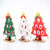 Wooden Christmas Tree Tabletop Decoration Desktop Christmas Tree with Mini Ornaments for Tabletop Decoration Ornament White
