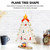 Wooden Christmas Tree Tabletop Decoration Desktop Christmas Tree with Mini Ornaments for Tabletop Decoration Ornament White