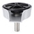 Sink Glass Rinser G1/2 Male Thread Automatic Rotation Cup Washer with Pull Out Spray Head for Kitchen Milk Tea Shop Silver Basin US Type 9/16 Hose