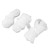 3Pcs Halloween Hanging Ghosts Glowing in The Dark 2 Layers Easy Installation Flying Ghosts for Party Indoor Decoration