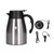 24V 1200ml Car Water Heater Pot with Base Portable Stainless Steel Electric Kettle Pot for Truck CarWhite