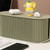 Cable Organizer Box Large Capacity Durable ABS Detachable Cover Insulated Cord Management Box for PC TV Appliances Greyish Green Small Size