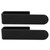 Self Adhesive Hand Towel Holder U Shaped Space Saving Acrylic Wall Mounted Hand Towel Bar Towel Ring for Bathroom Black