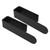 Self Adhesive Hand Towel Holder U Shaped Space Saving Acrylic Wall Mounted Hand Towel Bar Towel Ring for Bathroom Black