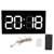 Acrylic 3D Wall Clock Remote Control Electronic Clock Convex Body White Digit