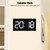Acrylic 3D Wall Clock Remote Control Electronic Clock Convex Body White Digit