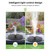 Polycrystalline Solar Panel Fountain Outdoor Pool Floating Fountain Bird Bathtub Fountain Patio Garden Water Fountain Lights