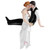 Wedding Cake Toppers Couple Bride and Groom Resin Figurine Funny Decoration