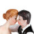 Wedding Cake Toppers Couple Bride and Groom Resin Figurine Funny Decoration