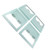 Baby Boxes Multipurpose Reusable Lightweight Exquisite Transparent Baby Shower Box Decoration with Letters for Wedding Blue
