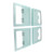 Baby Boxes Multipurpose Reusable Lightweight Exquisite Transparent Baby Shower Box Decoration with Letters for Wedding Blue