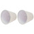 2PCS Table Lamp Shade Cover Fabric Clip On Lampshade for E14 Screw Candlestick Lamp ChandelierPT13 Beige White Edge