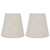 2PCS Table Lamp Shade Cover Fabric Clip On Lampshade for E14 Screw Candlestick Lamp ChandelierPT13 Beige White Edge