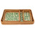 3 Pcs Rattan Fruit Tray Rectangular Fruit Tray Multi Purpose Storage Tray for Home Restaurant Green Willow