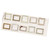 30PCS Vintage Paper Frame Stickers Decorative Hollow Sewing Frame Stickers Scrapbooking Supplies for DIY Planner Notebook Art Crafts Manuscript Letter