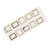 30PCS Vintage Paper Frame Stickers Decorative Hollow Sewing Frame Stickers Scrapbooking Supplies for DIY Planner Notebook Art Crafts Manuscript Letter