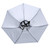 77cm Sunscreen Windproof Head Mounted Umbrella Top Folding Hat Umbrella(Raindrop Blue)