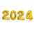 Happy 2024 Number Foil Balloons New Year Banner Festival Party Decor