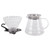 Pour Over Coffee Maker 600ML Glass Coffee Dripper Pot with Filter Cup and Paper for Home Shop