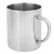Portable DoubleLayer Stainless Steel Heat Insulation Coffee Mug Milk Cup with Handle 400ml