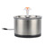 2.5L Round Stainless Steel Pet Water Fountain with 1.8M USB Cable Pet Drinking Fountain for Cat Dog