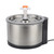 2.5L Round Stainless Steel Pet Water Fountain with 1.8M USB Cable Pet Drinking Fountain for Cat Dog