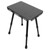Camping Stool Folding Aluminum Alloy Oxford Cloth Lightweight 330.7lb Load Bearing Height Adjustable with Storage Bag Fishing Stool for Outdoor Black