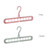 Folding Clothes Hanger Rotatable Anti-skid Folding Hanger Wardrobe Hangers Multi Functional 9 Holes Closet Coat Hangers for Dormitory Bedroom Bathroom