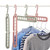 Folding Clothes Hanger Rotatable Anti-skid Folding Hanger Wardrobe Hangers Multi Functional 9 Holes Closet Coat Hangers for Dormitory Bedroom Bathroom