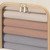 Clothes Storage Bag 50L Clothes Storage Bin Bedroom Storage Box with Metal Frame Handle 47x35x30cm Beige
