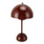 Mushroom Table Lamp 1800mAh LED 3 Lighting Modes USB Type C Stepless Dimming Touch Dimmable Small Bedside Table Lamp for Home Office Wine Red