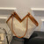 Shoulder Bag Large Capacity Underarm Bag for Women Straw Leather Classic Tote Handbag Brown