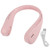 Pink Adjustable Hanging Neck Fan Portable Mini USB Electric Fan for Outdoor Home