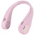 Pink Adjustable Hanging Neck Fan Portable Mini USB Electric Fan for Outdoor Home