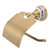 Vintage Toilet Paper Holder Metal Paper Towel Holder Rack with Porcelain Decoration Wall Mounted for Bathroom