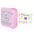 Happy Birthday Projector Mini Birthday Projection Lamp Portable Kids Projection Light for HouseholdSquare 1 Pink
