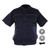 USB Cooling Jacket with Fans Short Sleeve USB Cooling Fan Jacket Air Conditioned Clothes Cool Vest for Summer XXXL Navy Blue with Red