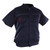 USB Cooling Jacket with Fans Short Sleeve USB Cooling Fan Jacket Air Conditioned Clothes Cool Vest for Summer XXXL Navy Blue with Red